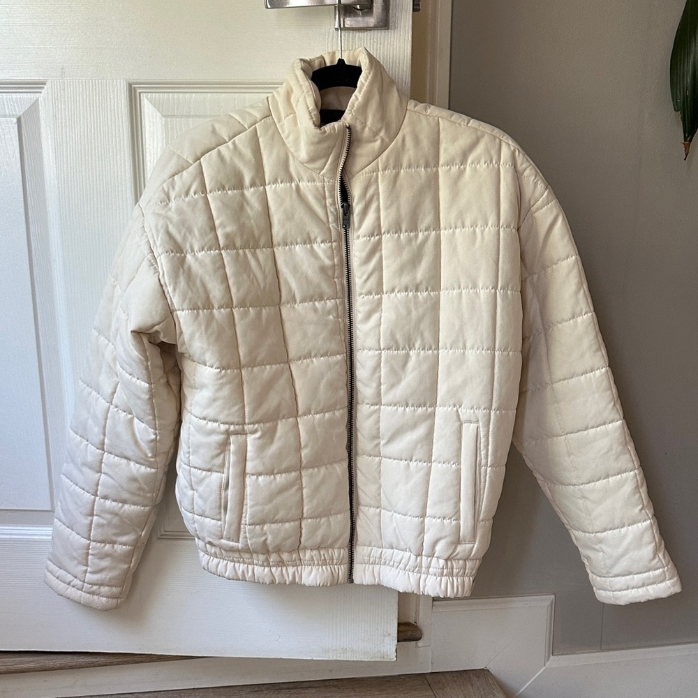 Roxy Cream Puffer Jacket